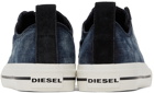 Diesel Blue & Black S-Astico Lzip Sneakers