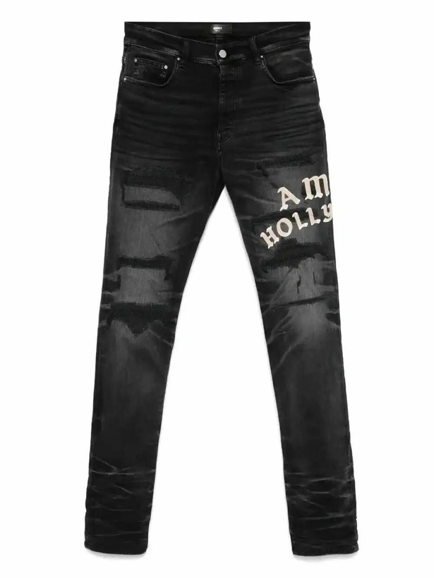 Photo: AMIRI Hollywood Distressed-Effect Skinny Jeans