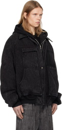 Juun.J Black Work Denim Jacket