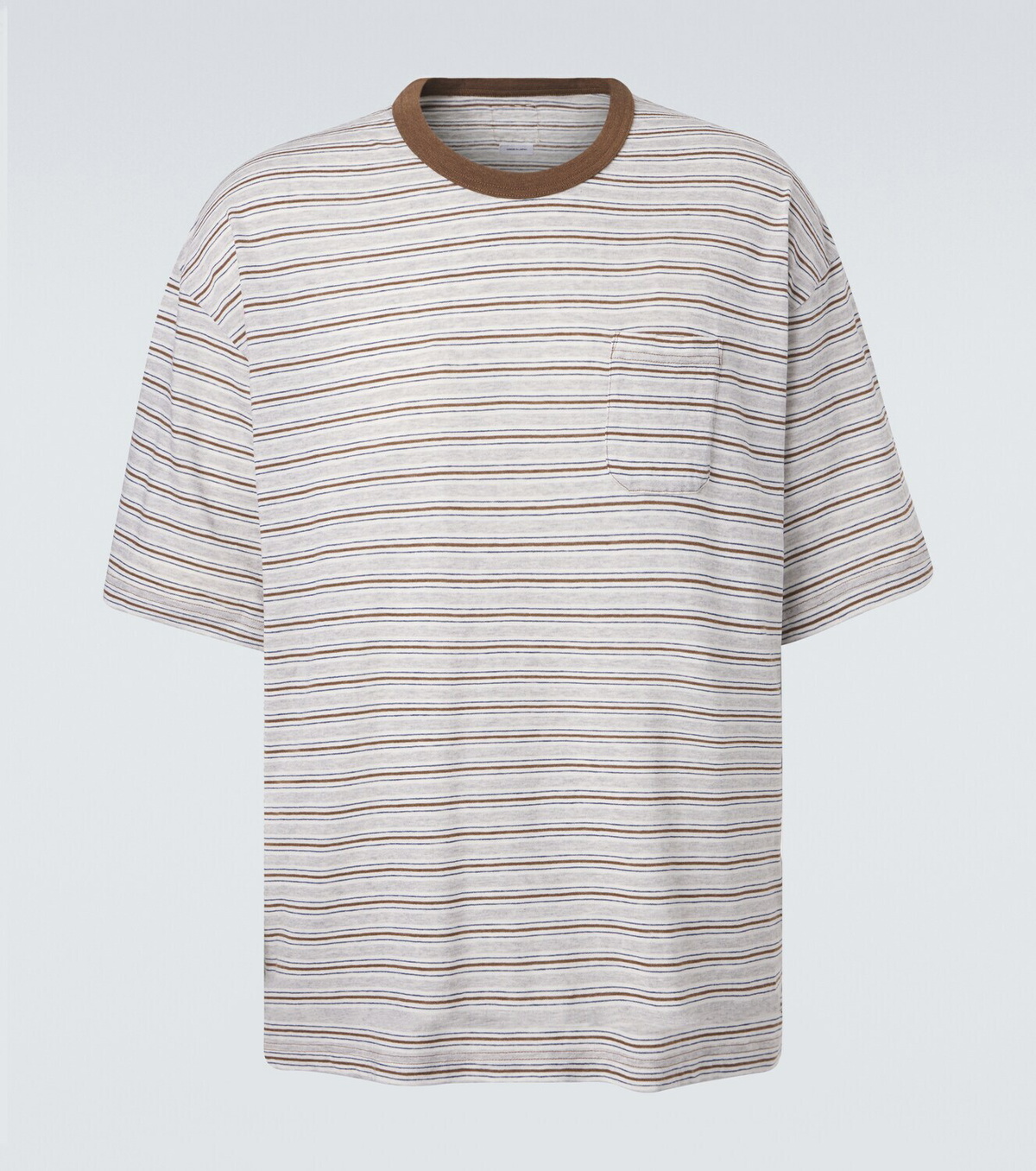 Visvim Mondo Border wool and cotton T-shirt