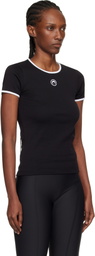Marine Serre Black Moon Logo Bicolor Baby Fit T-shirt