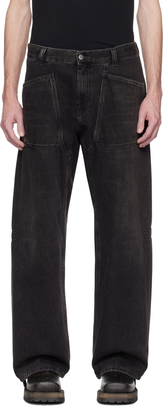Photo: Diesel Black Relaxed D-Zeta 09j96 Jeans