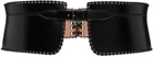 ALAÏA Black Evasee Lacee Corset Belt