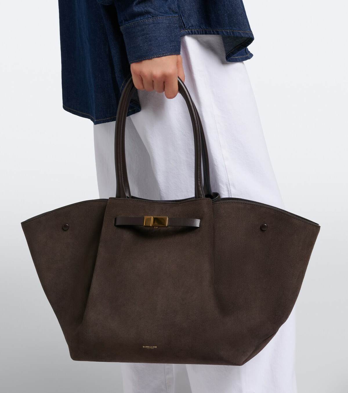 DeMellier New York Medium suede tote bag