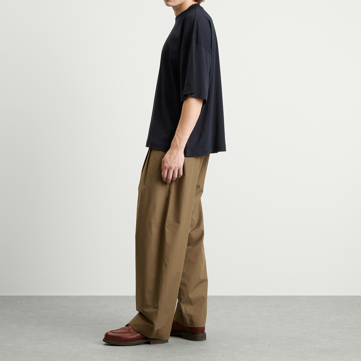 Studio Nicholson Men's Double Pleat Volume Pant in Boulder Studio