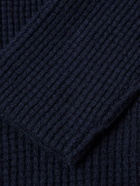 Rubinacci - Waffle-Knit Cashmere Cardigan - Blue