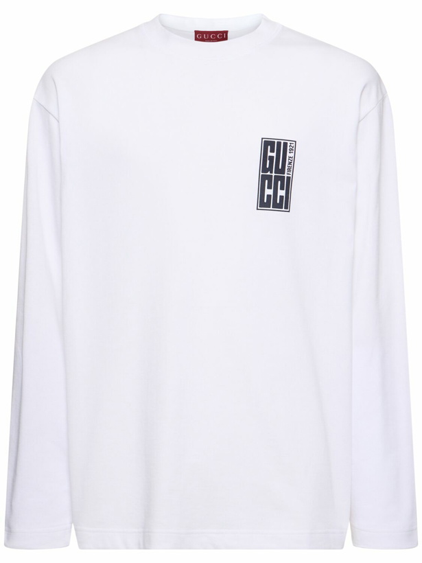 Photo: GUCCI Logo Detail Heavy Cotton T-shirt