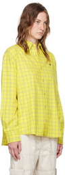 Acne Studios Yellow Check Shirt