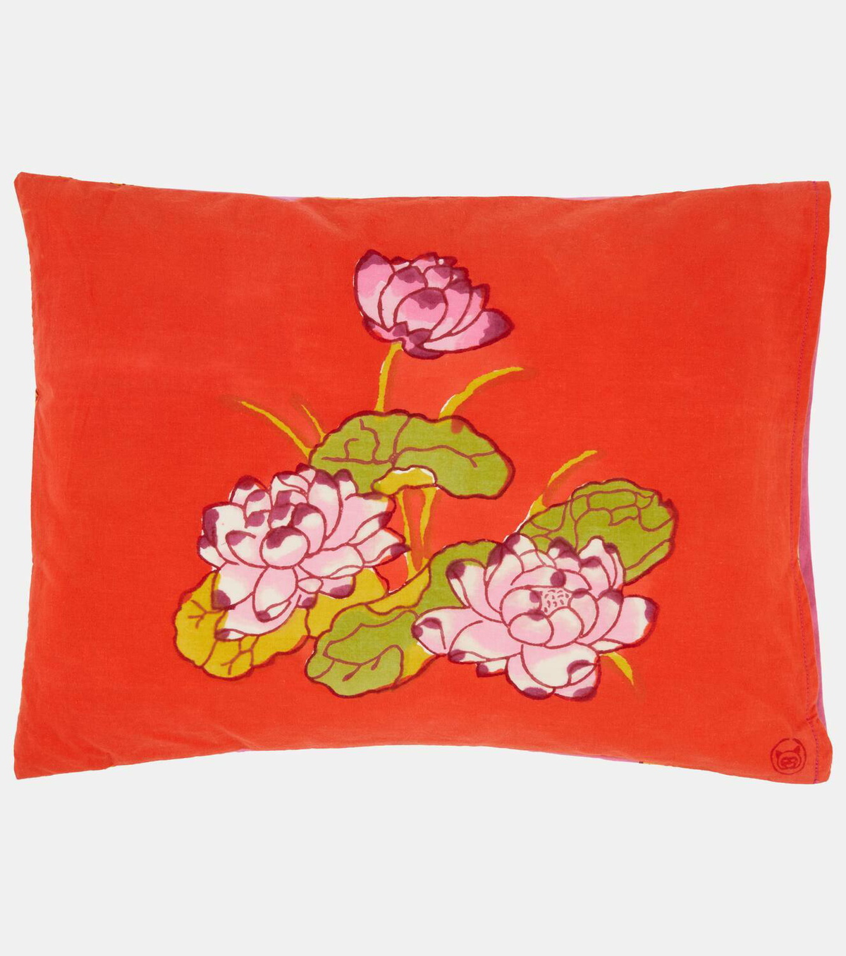 Lisa Corti Tea Flower rectangular cotton cushion