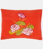 Lisa Corti Tea Flower rectangular cotton cushion