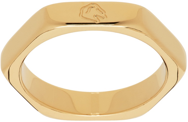 Photo: IN GOLD WE TRUST PARIS Gold Thin Nut Ring