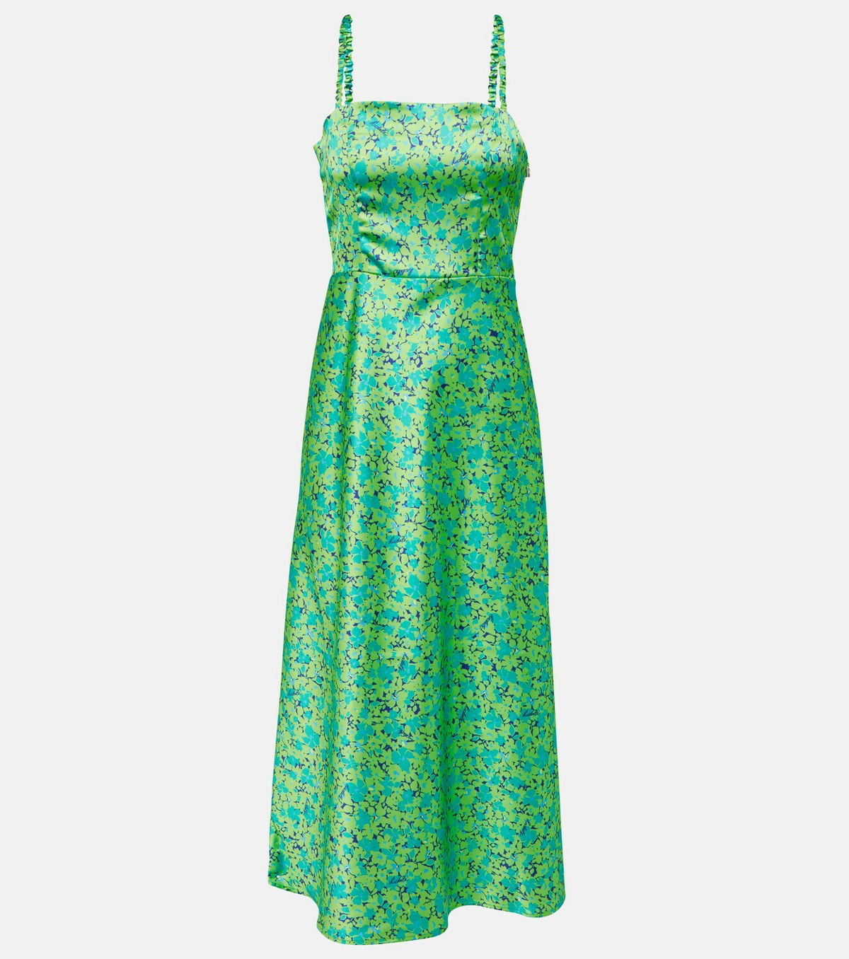Rotate Birger Christensen Floral satin midi dress ROTATE