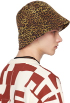 Dries Van Noten Brown Printed Bucket Hat