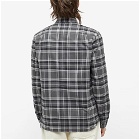 Fred Perry Authentic Men's Brushed Twill Tartan Shirt in Black