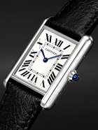 Cartier - Tank Must de Cartier SolarBeat™ 33.7mm stainless steel and leather watch