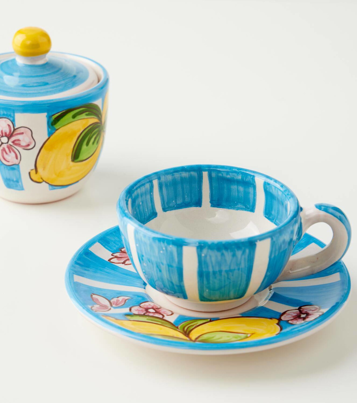 Dolce&Gabbana Casa Taormina ceramic teacup and saucer set