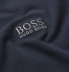 Hugo Boss - Logo-Embroidered Stretch-Cotton T-Shirt - Men - Blue