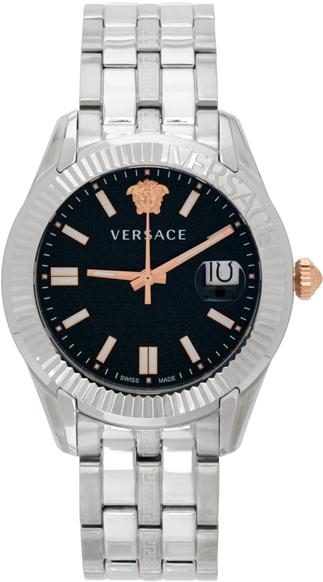 Photo: Versace Silver Greca Time Watch