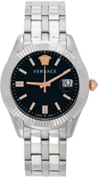 Versace Silver Greca Time Watch