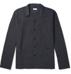 Sunspel - Camp-Collar Cotton-Poplin Pyjama Shirt - Black