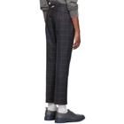 Thom Browne Grey Windopane Side Tab Trousers