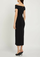 Joseph Foin Pintuck Stretch-knit Midi Dress Black