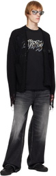 Givenchy Black Double Layer Long Sleeve T-Shirt