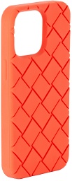 Bottega Veneta Orange Intreccio iPhone 13 Pro Case