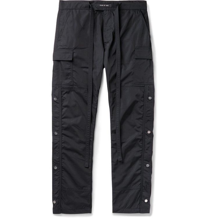 Photo: Fear of God - Belted Nylon Cargo Trousers - Blue