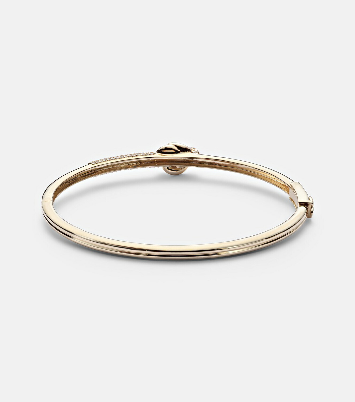 Stone and Strand 14kt gold bangle with diamond