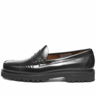 Bass Weejuns Men's Larson 90s Loafer in Black Leather