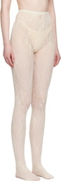 Swedish Stockings Off-White Rosa Lace Tights