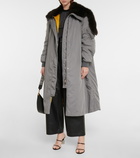 Loewe Faux fur-trimmed coat