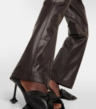 Loewe Flared leather pants