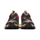 Valentino Khaki and Black Valentino Garavani Camo Bounce Sneakers