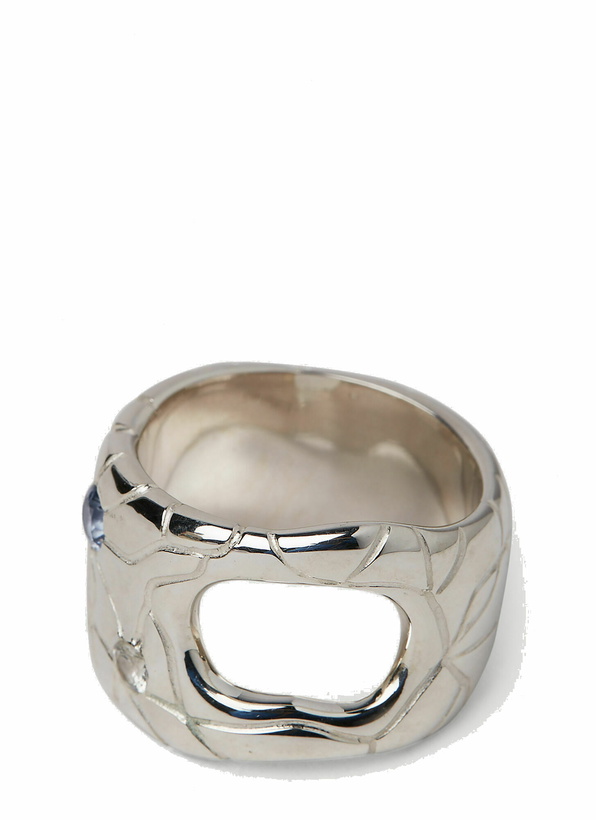 Photo: Octi - Cracked Ice Globe Ring in Silver