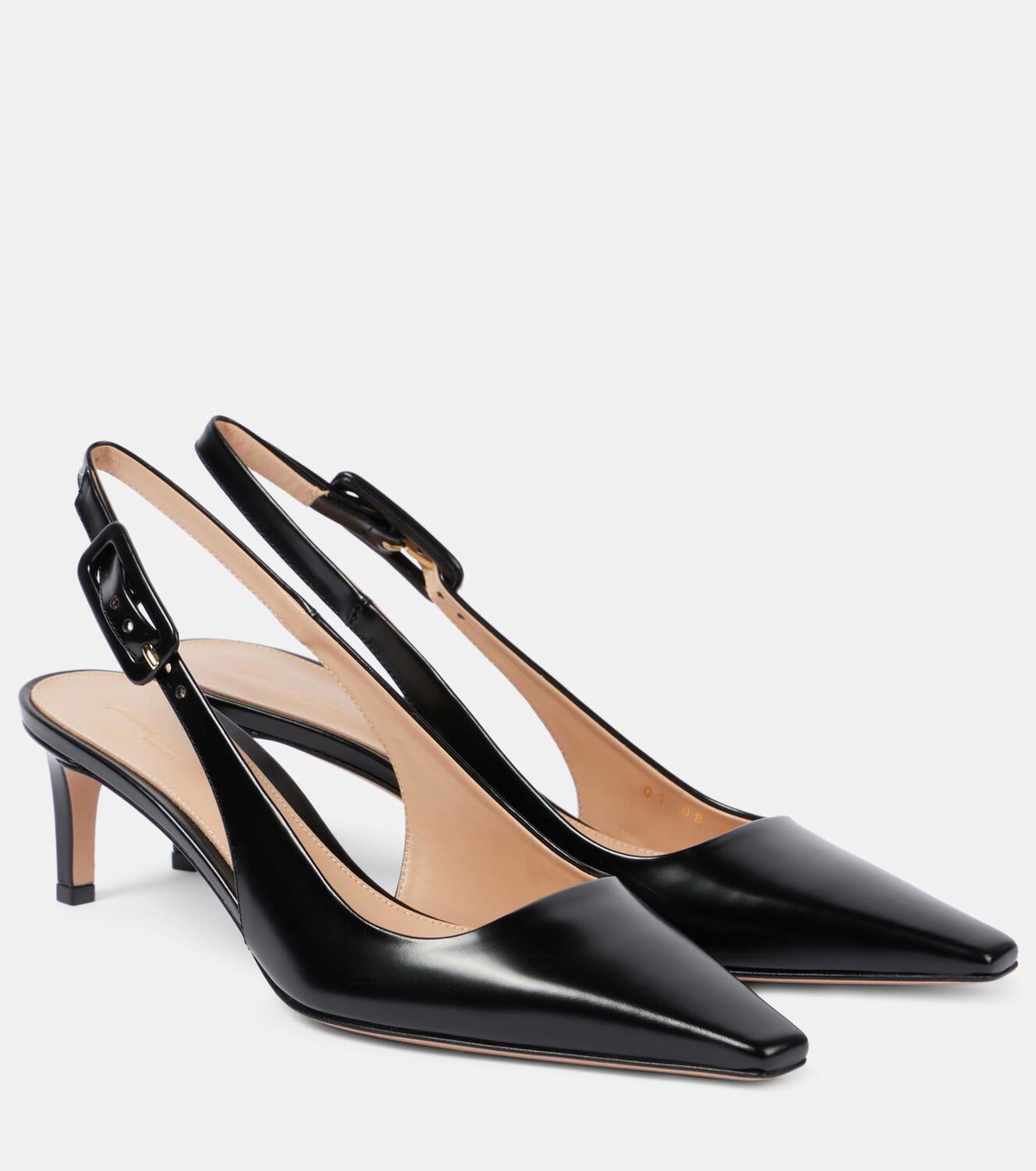 ■GIANVITO ROSSI 55 オタビア メタリック レザー スライド Gianvito Rossi（ジャンヴィトロッシ）｜G16120 CAMOSCIO