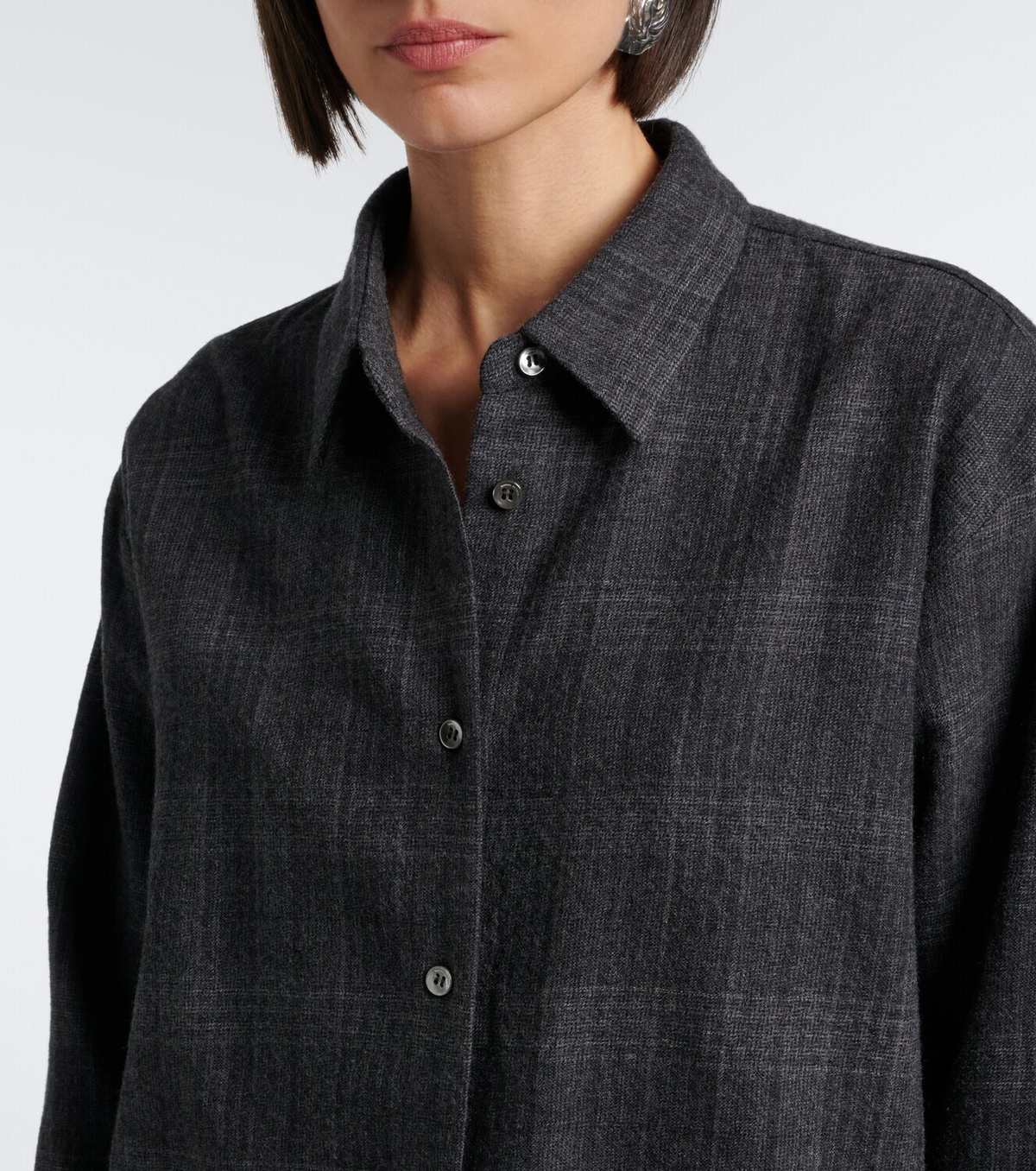 Magda Butrym Plaid virgin wool shirt
