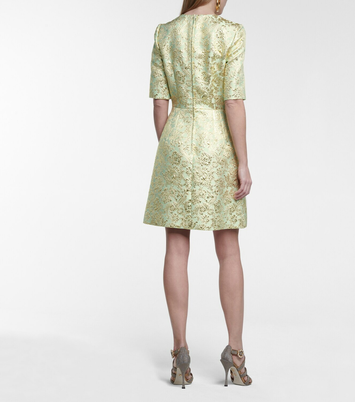 Dolceandgabbana Brocade Minidress Dolce And Gabbana