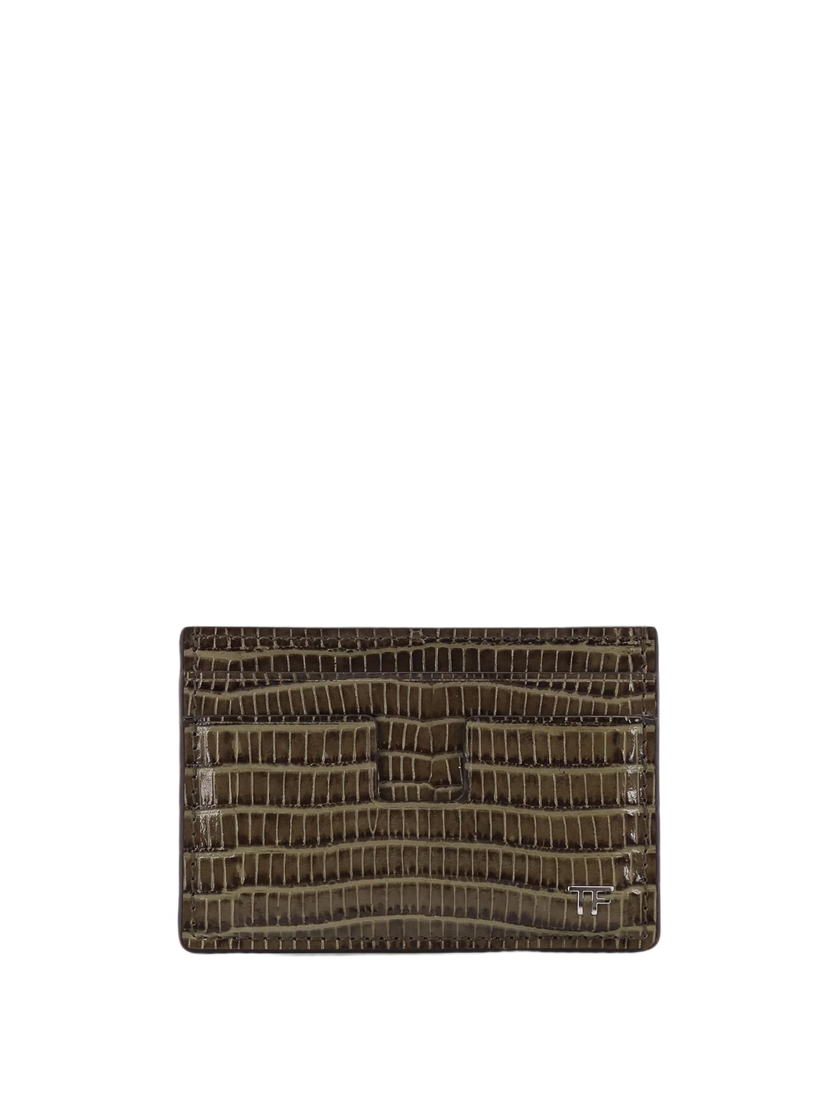 【関税＆送料込み】Tom Ford Zipped Card Holder Accessories SHINY STAMPED CROCODILE LEATHER CLASSIC TF CARD HOLDER | Tom