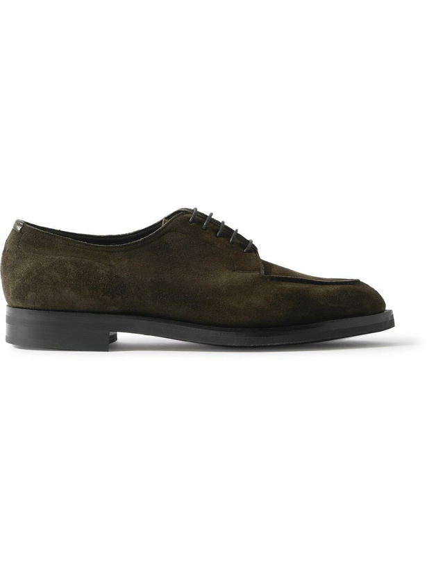 Photo: Edward Green - Dover Suede Derby Shoes - Green