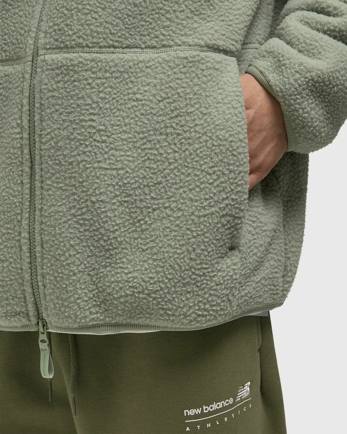 New Balance HP JACKET Green Mens Fleece Jacket