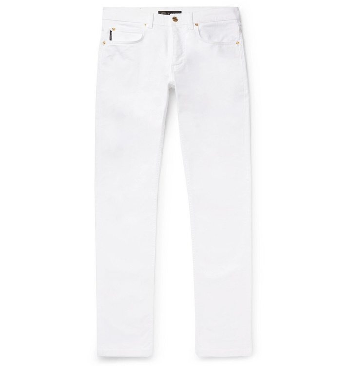 Photo: Versace - Slim-Fit Denim Jeans - Off-white