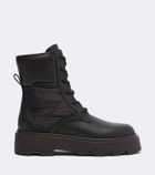 Moncler Aurea leather lace-up boots