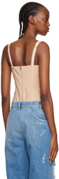 Dolce & Gabbana Beige Kim Kardashian Edition Bodysuit