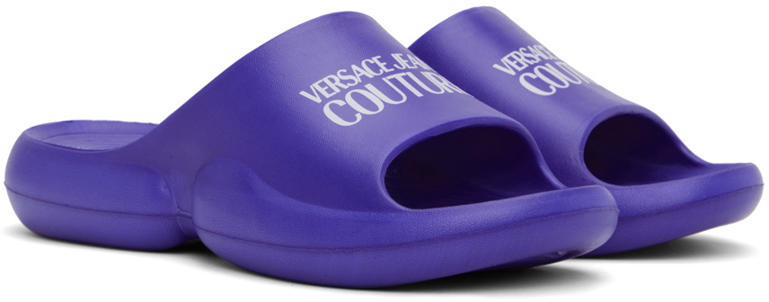Versace Jeans Couture Mens Sz US 8 /EUR 41 Blue Tago Slide Sandals  New Versace-Jeans-Couture-Electric  main image 4