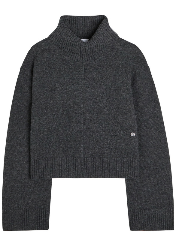 Photo: Ganni Turtle-neck Wool Jumper Black