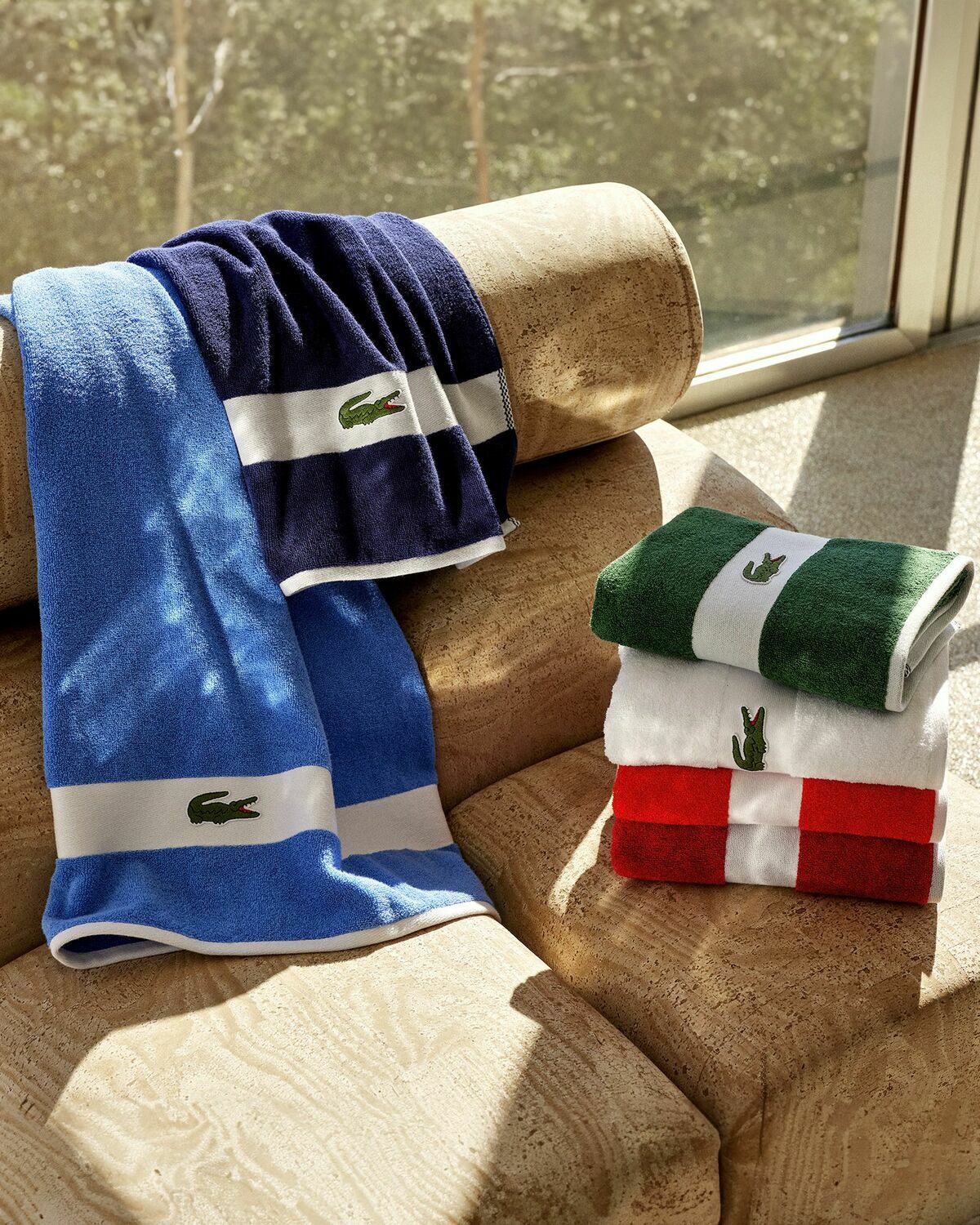 Lacoste Lcasual Towel 55 C Mx100 Cm White Bathing