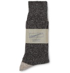Anonymous Ism - Three-Pack Mélange Knitted Socks - Gray
