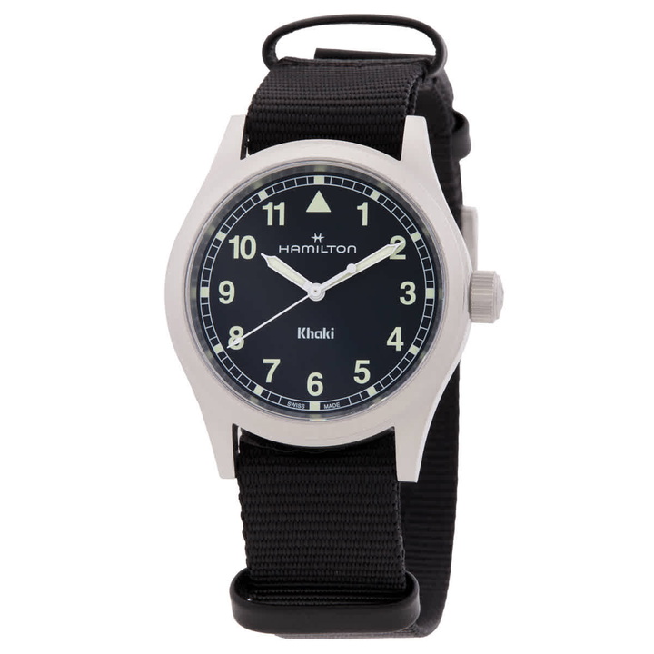 Photo: Hamilton Khaki Field Quartz Black Dial Watch H69401430